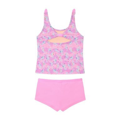 TRAJE DE BAÑO NIÑA TANKINI SUBLIMADO H2O WEAR ROSADO - 3