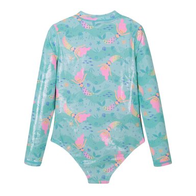 TRAJE DE BAÑO NIÑA M/LARGA UV50 H2O WEAR TURQUESA - 3