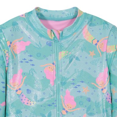 TRAJE DE BAÑO NIÑA M/LARGA UV50 H2O WEAR TURQUESA - 4