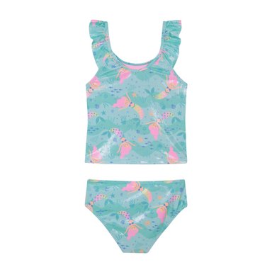 TRAJE DE BAÑO NIÑA TANKINI VUELO UV50 H2O WEAR TURQUESA - 3
