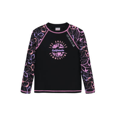 TRAJE DE BAÑO NIÑA POLERA UV50 M/LARGA H2O WEAR NEGRO - 2