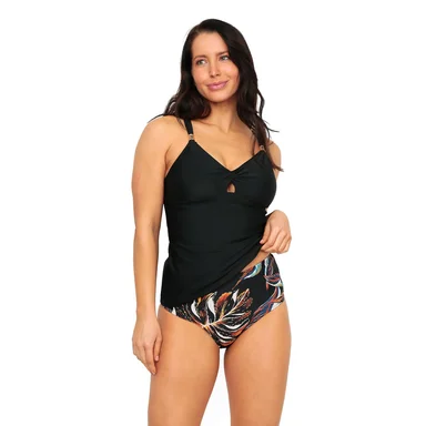 TRAJE DE BAÑO MUJER TANKINI CONTROL JESSICA H2O WEAR NEGRO - 4