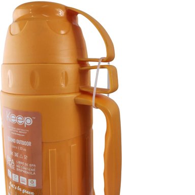 TERMO KEEP 1.8 LITROS OUTDOOR RESISTENTE CAFE TE BEBIDAS NARANJA - 3