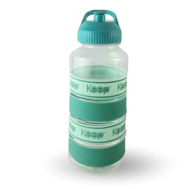BOTELLA KEEP AGUA BIG BANDS DEPORTISTA OUTDOOR 1L TURQUESA - 1