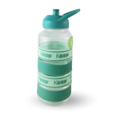 BOTELLA KEEP AGUA BIG BANDS DEPORTISTA OUTDOOR 1L TURQUESA - 2