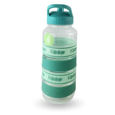 BOTELLA KEEP AGUA BIG BANDS DEPORTISTA OUTDOOR 1L TURQUESA - 3