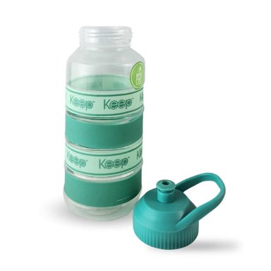 BOTELLA KEEP AGUA BIG BANDS DEPORTISTA OUTDOOR 1L TURQUESA - 4