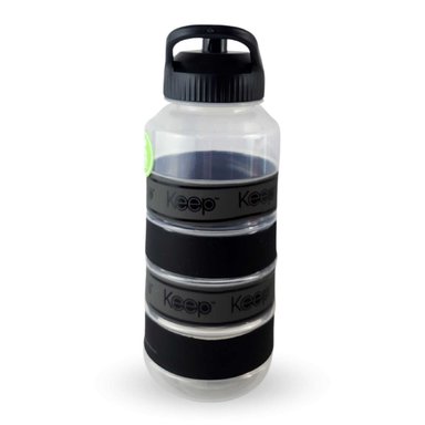 BOTELLA KEEP AGUA BIG BANDS DEPORTISTA OUTDOOR 1L NEGRO - 3