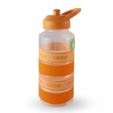 BOTELLA KEEP AGUA BIG BANDS DEPORTISTA OUTDOOR 1L NARANJA - 1