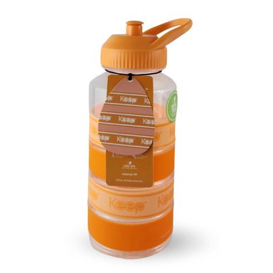 BOTELLA KEEP AGUA BIG BANDS DEPORTISTA OUTDOOR 1L NARANJA - 4