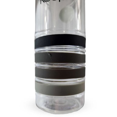 BOTELLA KEEP BANDAS COLORES 750ML AGUA BEBIDAS NEGRO - 7