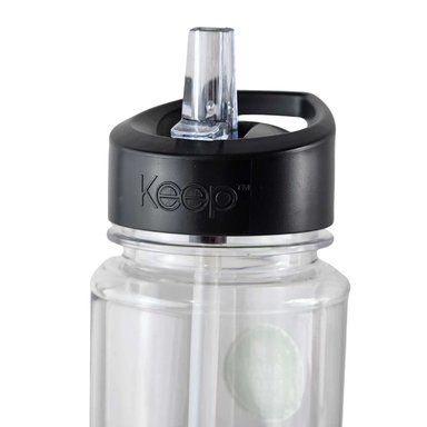 BOTELLA KEEP BANDAS COLORES 750ML AGUA BEBIDAS NEGRO - 8