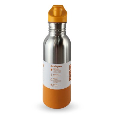 BOTELLA METALICA KEEP 600ML KEEP BEBIDAS DEPORTE NARANJA - 2