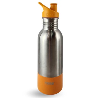 BOTELLA METALICA KEEP 600ML KEEP BEBIDAS DEPORTE NARANJA - 4