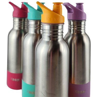BOTELLA METALICA KEEP 600ML KEEP BEBIDAS DEPORTE NARANJA - 6