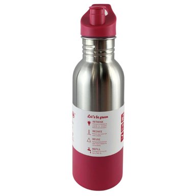 BOTELLA METALICA KEEP 600ML KEEP BEBIDAS DEPORTE ROSA - 3