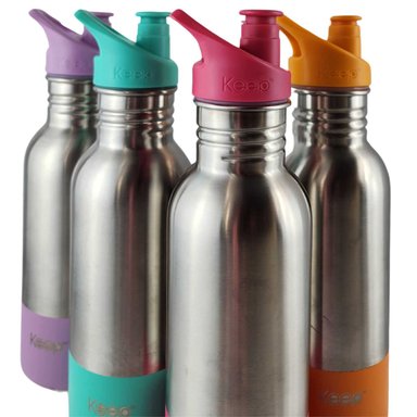 BOTELLA METALICA KEEP 600ML KEEP BEBIDAS DEPORTE ROSA - 7