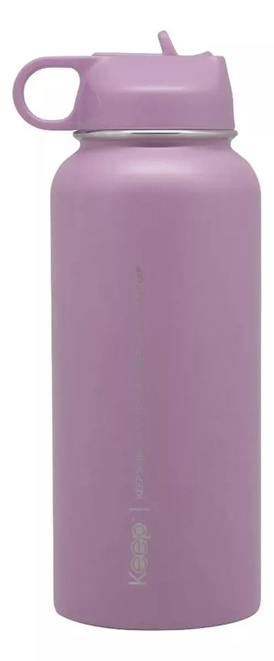 BOTELLA INSULADA KEEP 1LITRO HIDRATACION DEPORTE LILA - 1