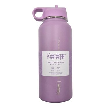 BOTELLA INSULADA KEEP 1LITRO HIDRATACION DEPORTE LILA - 2