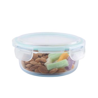 CONTENEDOR ALIMENTOS HERMETICO REDONDO 370ML VIDRIO ALLEGRA - 4