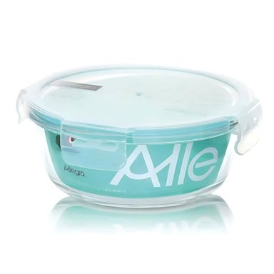 CONTENEDOR ALIMENTOS HERMETICO REDONDO 720ML VIDRIO ALLEGRA - 1