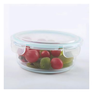 CONTENEDOR ALIMENTOS HERMETICO REDONDO 720ML VIDRIO ALLEGRA - 5