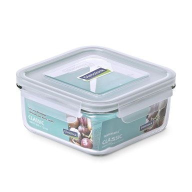 CONTENEDOR VIDRIO HERMÉTICO CUADRADO 1200ML GLASSLOCK - 1