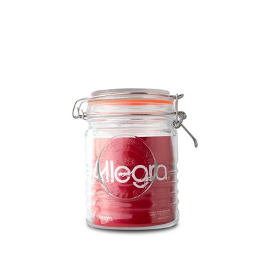 FRASCO VIDRIO ALLEGRA TAPA HERMÉTICA 750ML TRANSPARENTE CONTENEDOR - 1