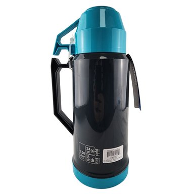TERMO MEGA 1L NEW MEGATEMP BEBIDAS CALIENTES FRIAS CON TAZAS CELESTE - 3