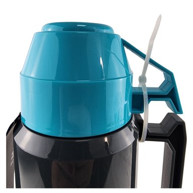 TERMO MEGA 1L NEW MEGATEMP BEBIDAS CALIENTES FRIAS CON TAZAS CELESTE - 6