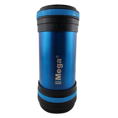 TERMO MEGA MAXX 600ML COMIDAS METALICO ACERO INOXIDABLE AZUL - 2