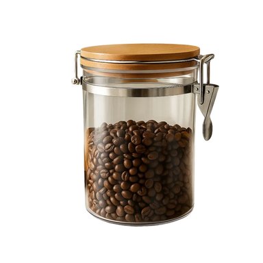 SET 2 FRASCOS TARRO HERMETICO VIDRIO 600ML CON TAPA DE BAMBU - 2