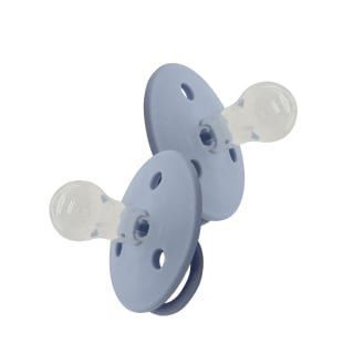 CHUPETES MININOR REDONDOS SILICONA 6M 2 UNS AZUL - 1
