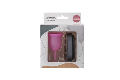 COPA MENSTRUAL AYLA CON ESTERILIZADOR ESTÁNDAR 25MM - 1