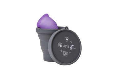 COPA MENSTRUAL AYLA CON ESTERILIZADOR PEQUEÑA 20MM - 2