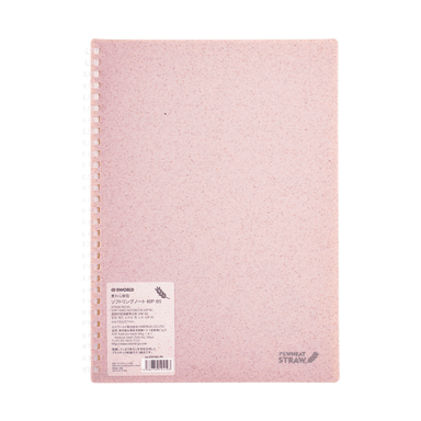 CUADERNO B5 ROSADO PASTEL ANILLADO - 1