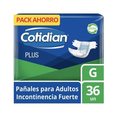 PAÑAL ADULTO COTIDIAN PLUS 36 UNID G - 1