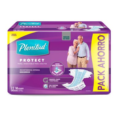 PAÑAL ADULTO PLENITUD 22 UNID M - 1