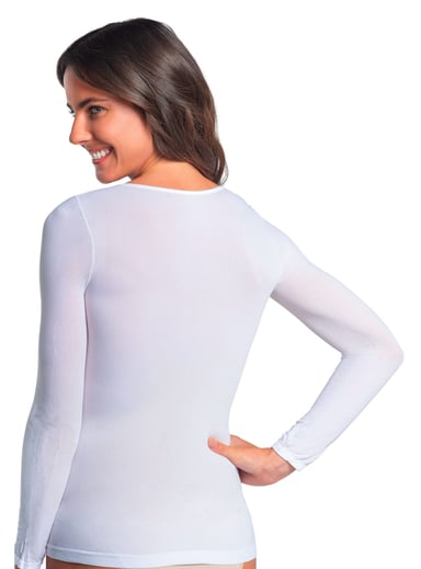 CAMISETA MUJER CAFFARENA 1212 CHEMISETTE MANGA LARGA MICROFIBRA - 3