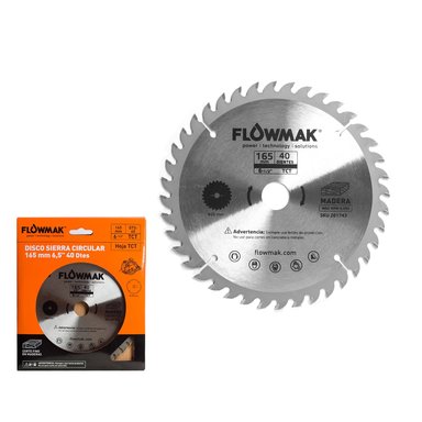 DISCO FLOWMAK PARA SIERRA CIRCULAR 6.5' 40 DIENTES - 1