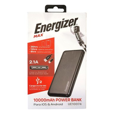 POWER BANK ENERGIZER 10000MAH NEGRO - 3