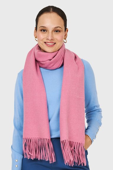 BUFANDA GRUESA ROSADO NICOPOLY - 1