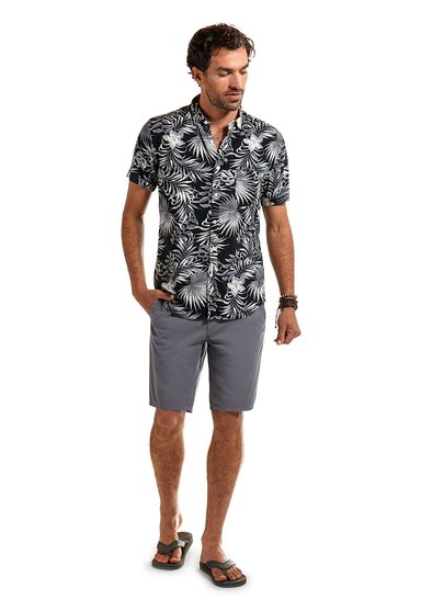 CAMISA MANGA CORTA ESTAMPADA CHICAGO BLACK - 2