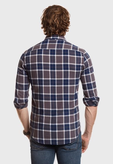 CAMISA CHECKERED INDIANA FJ GRAFITO - 3