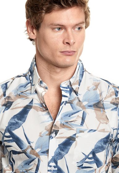 CAMISA ESTAMPADA GARLAND FJ ECRU - 4