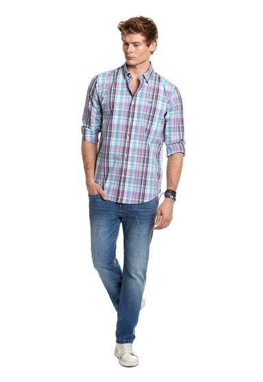 CAMISA CHECKERED COLOR FJ PINK - 2