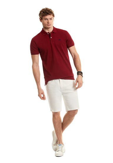 POLERA POLO BÁSICA BURGUNDY - 2