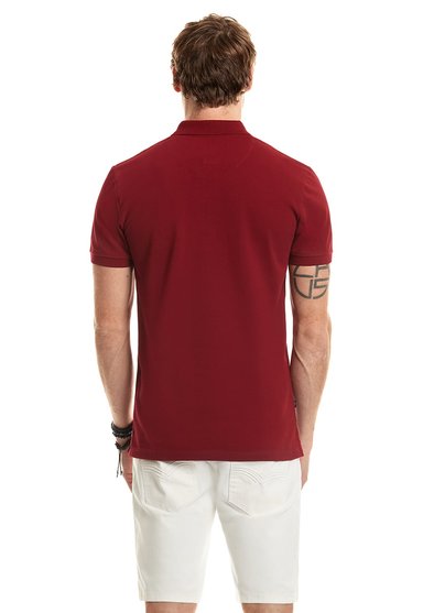 POLERA POLO BÁSICA BURGUNDY - 3