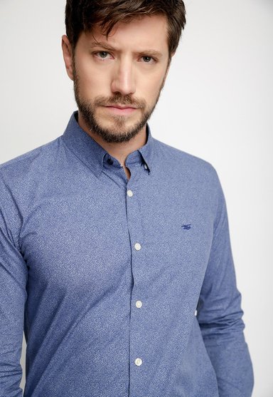 CAMISA ESTAMPADA F NAVY - 3