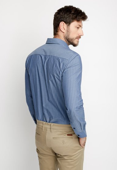 CAMISA STRIPED COLOR F SKY - 2